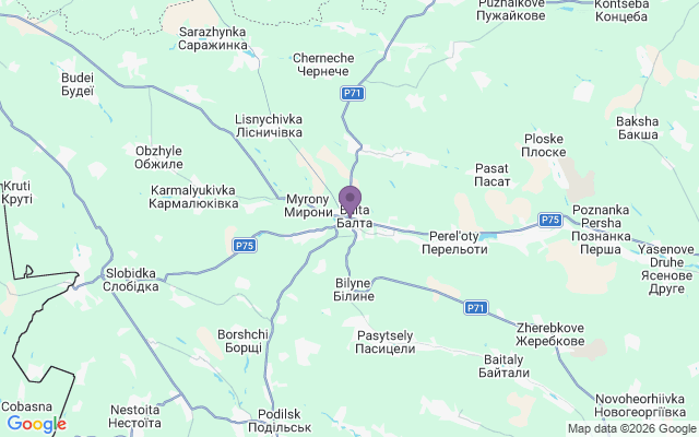 Автовокзалы города Балта