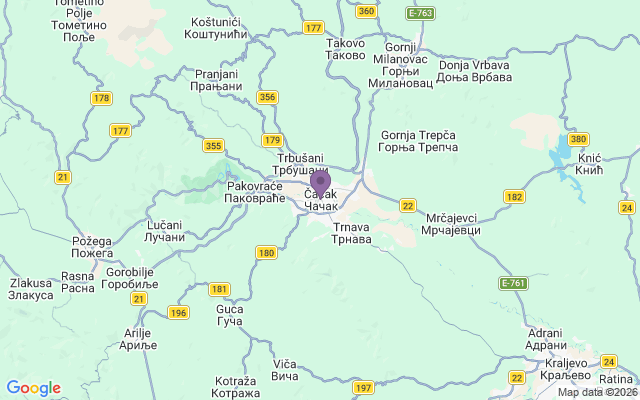 Автовокзалы города Чачак