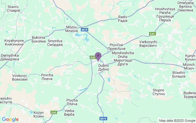 Автовокзали міста Дубно