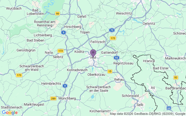 Автовокзали міста Хоф