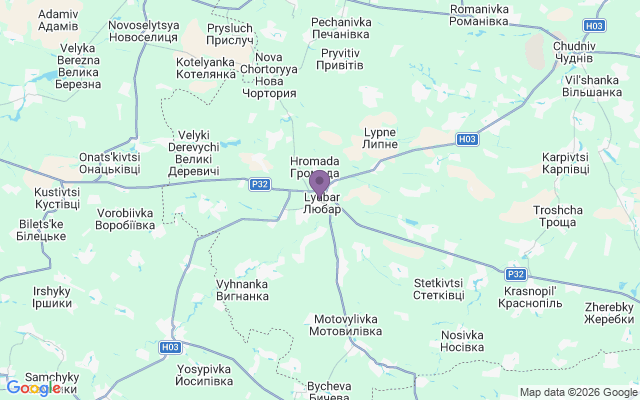 Автовокзали міста Любар