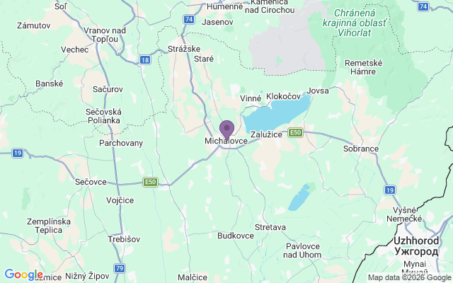 Автовокзалы города Михаловце