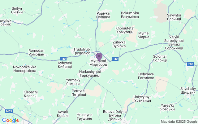 Автовокзали міста Миргород