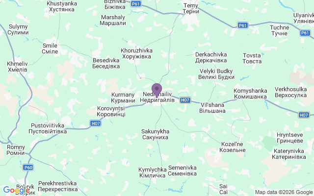 Автовокзалы города Недригайлов