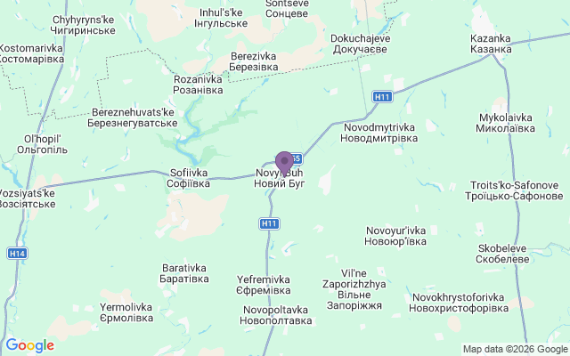 Автовокзали міста Новий Буг