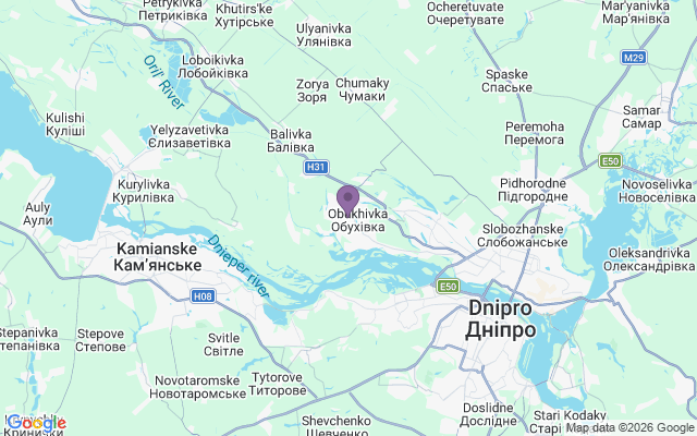 Автовокзалы города Обуховка