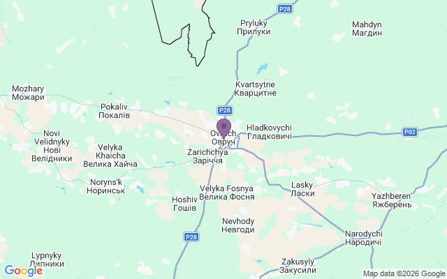 Автовокзалы города Овруч