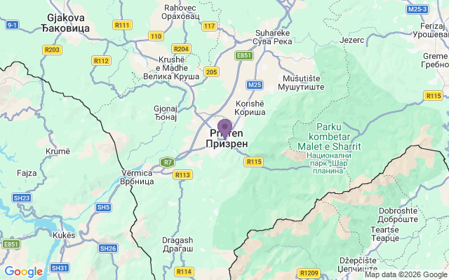 Автовокзали міста Призрен