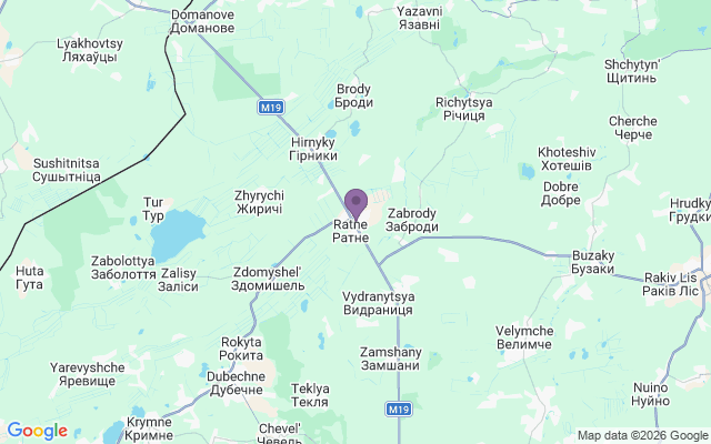 Автовокзалы города Ратно