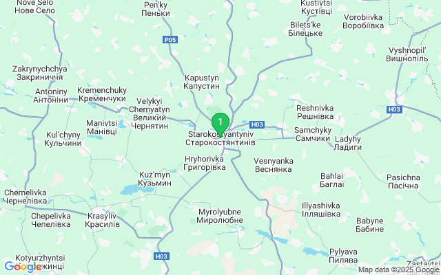 Автовокзали міста Старокостянтинів